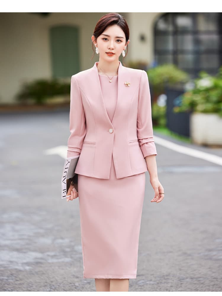 オフィス向け美シルエットフォーマルスーツ